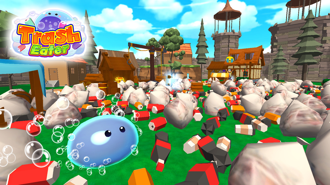 今度のスライムは、ゴミ掃除！？ ハイパーカジュアルゲーム